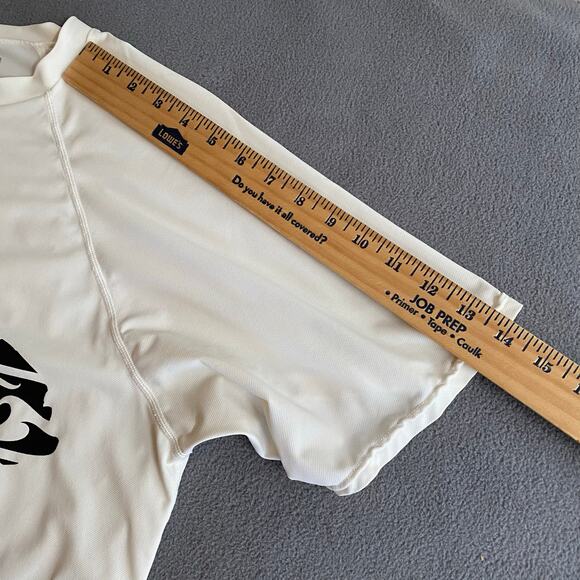 Honalua Surf Co Rash Guard Mens XL White UV Protection Graphic Hawaii Beach Swim - Picture 11 of 12